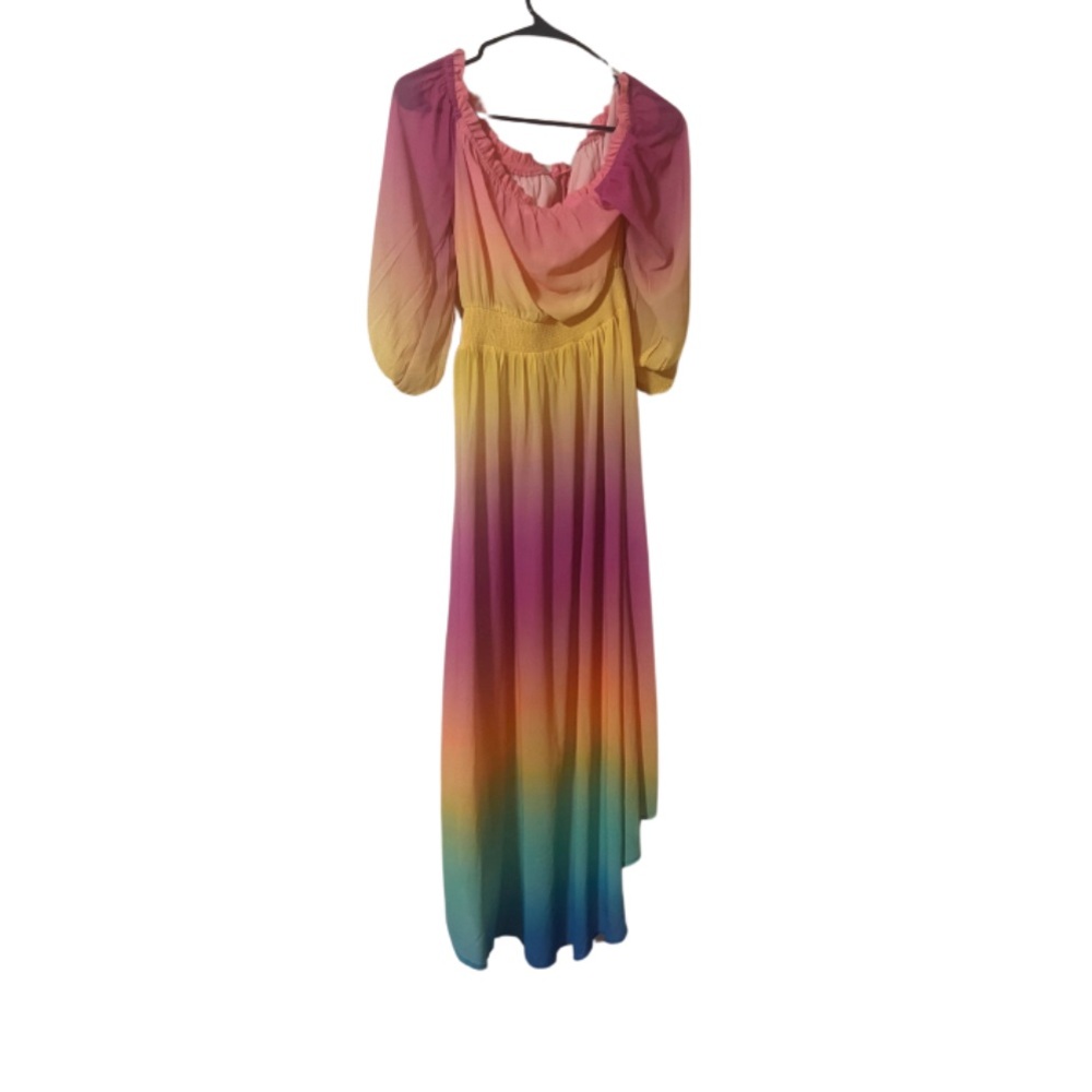 NWT SHEER HIGH LOW DRESS